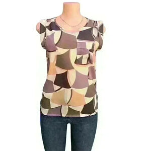 GAP  Short Sleeve  sheer blouse top shirt Womens size XS